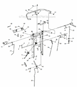 Handle_Assembly Diagram and Parts List for 5126-32-20 Honda GX390 HD Little Wonder Brush Cutter